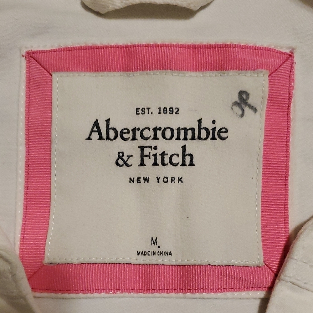 Abercrombie & Fitch White Jean Jacket - Picture 2 of 13